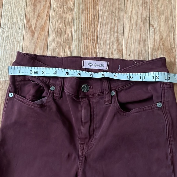 Madewell Pants Womens 26 Purple 9" High Riser Skinny Skinny Ladies - Picture 2 of 11